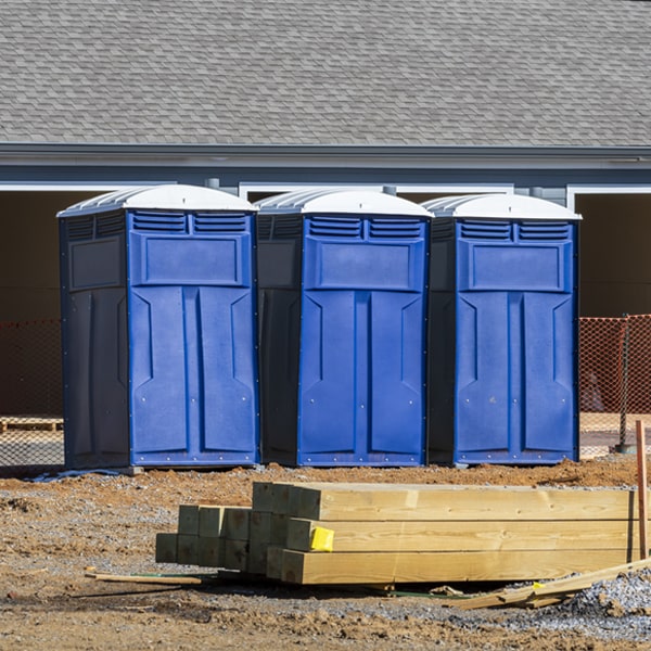 how do you dispose of waste after the portable restrooms have been emptied in Tompkins